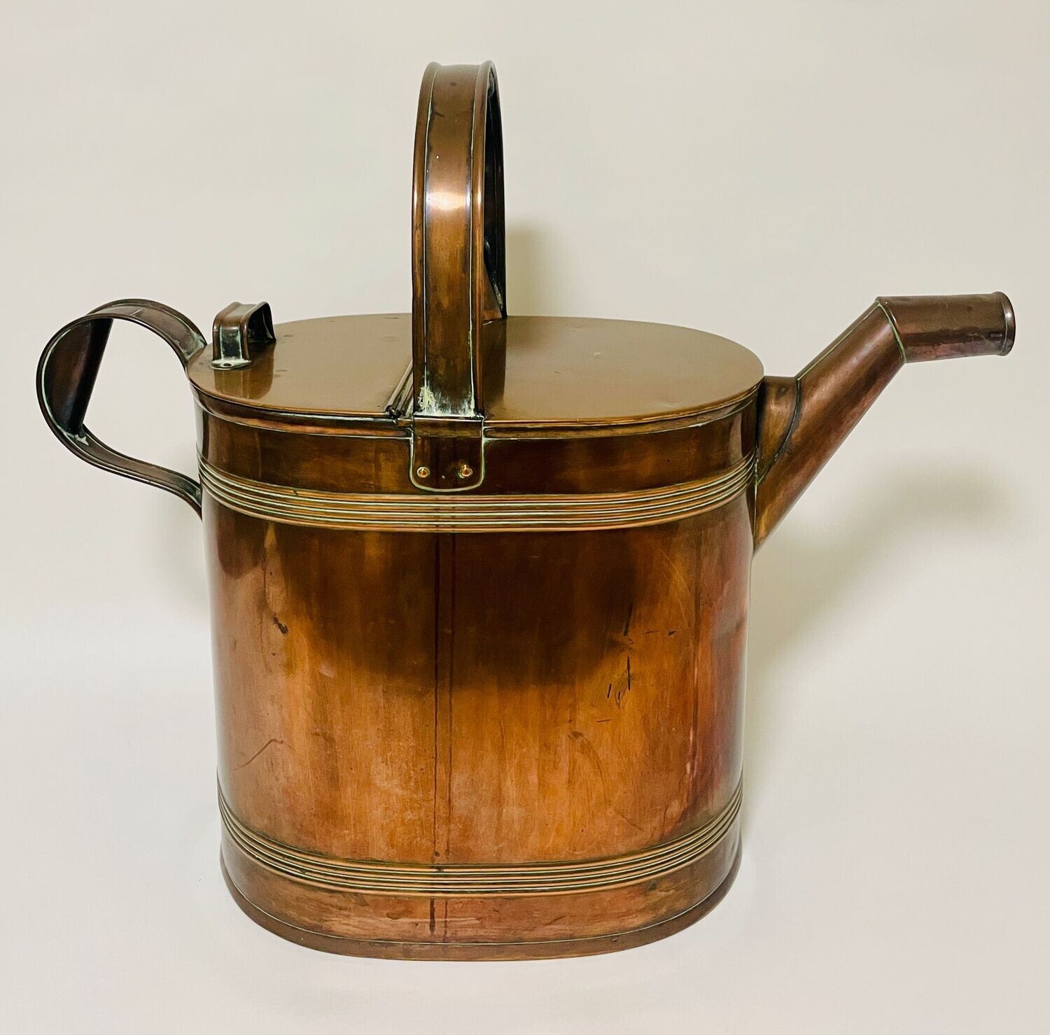 Large Victorian Copper Watering Can