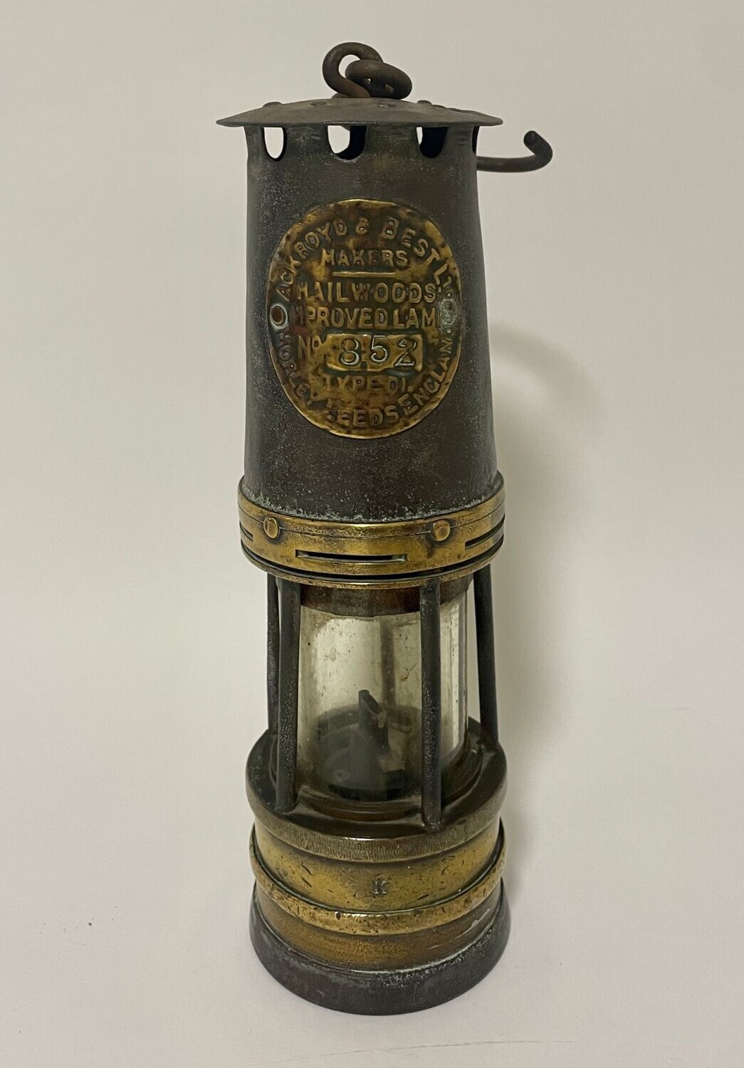 Original Ackroyd & Best Miners Lamp
