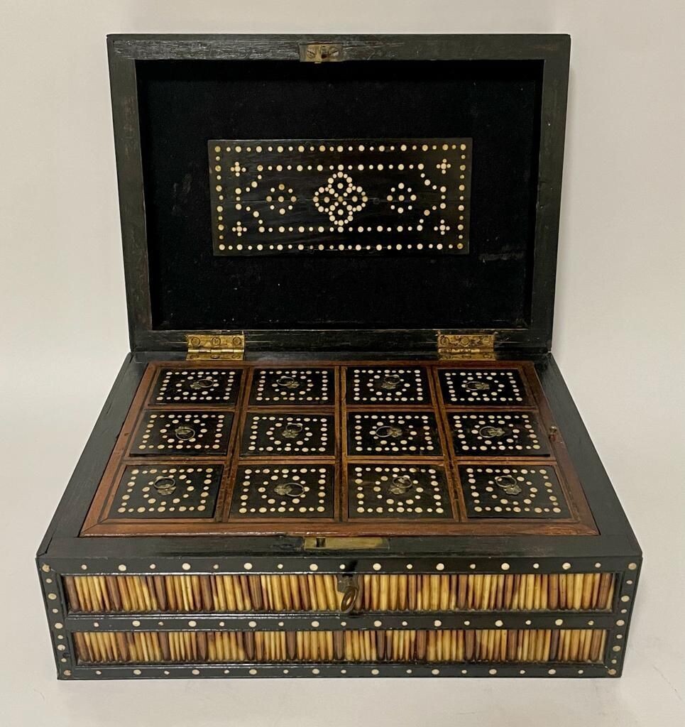 Antique Anglo-Indian Porcupine Quill Box