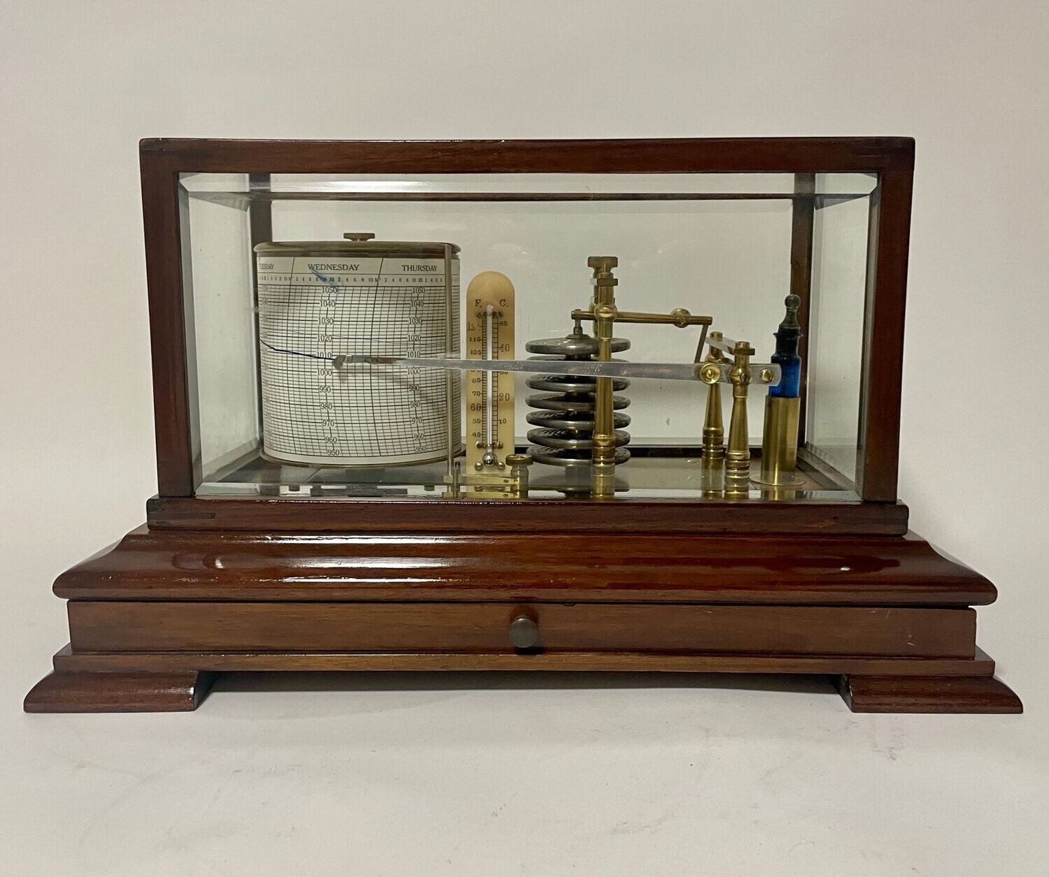 Antique Mahogany Cased Barograph
