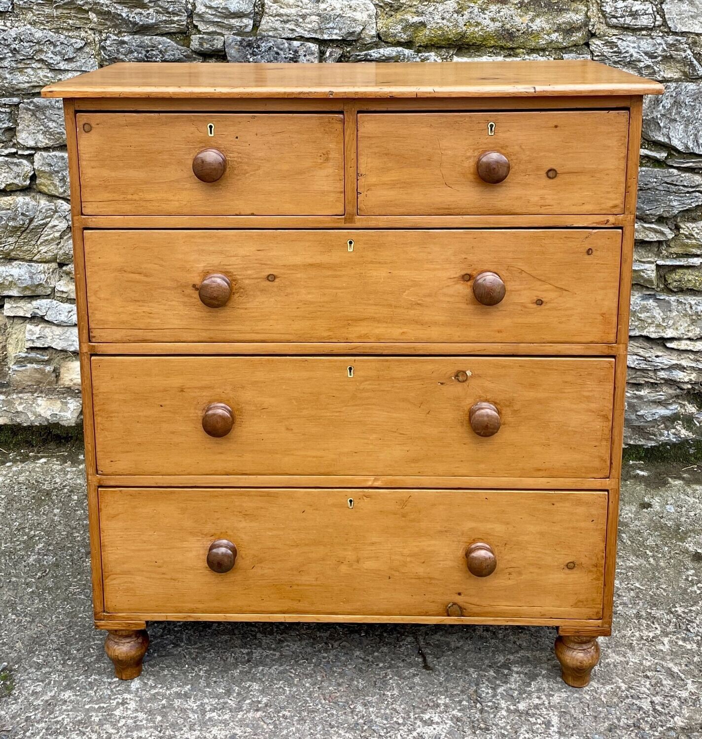 Large Victorian Pine Chest of Drawers