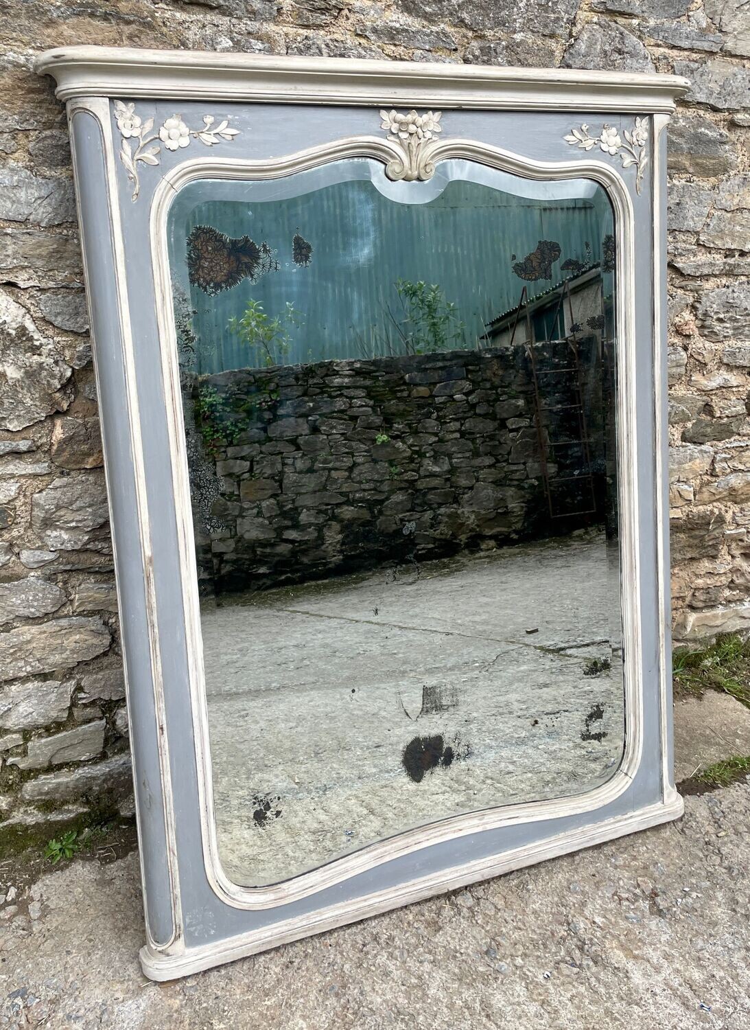 Large French Antique Style Mirror