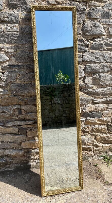 Large Antique Giltwood Mirror