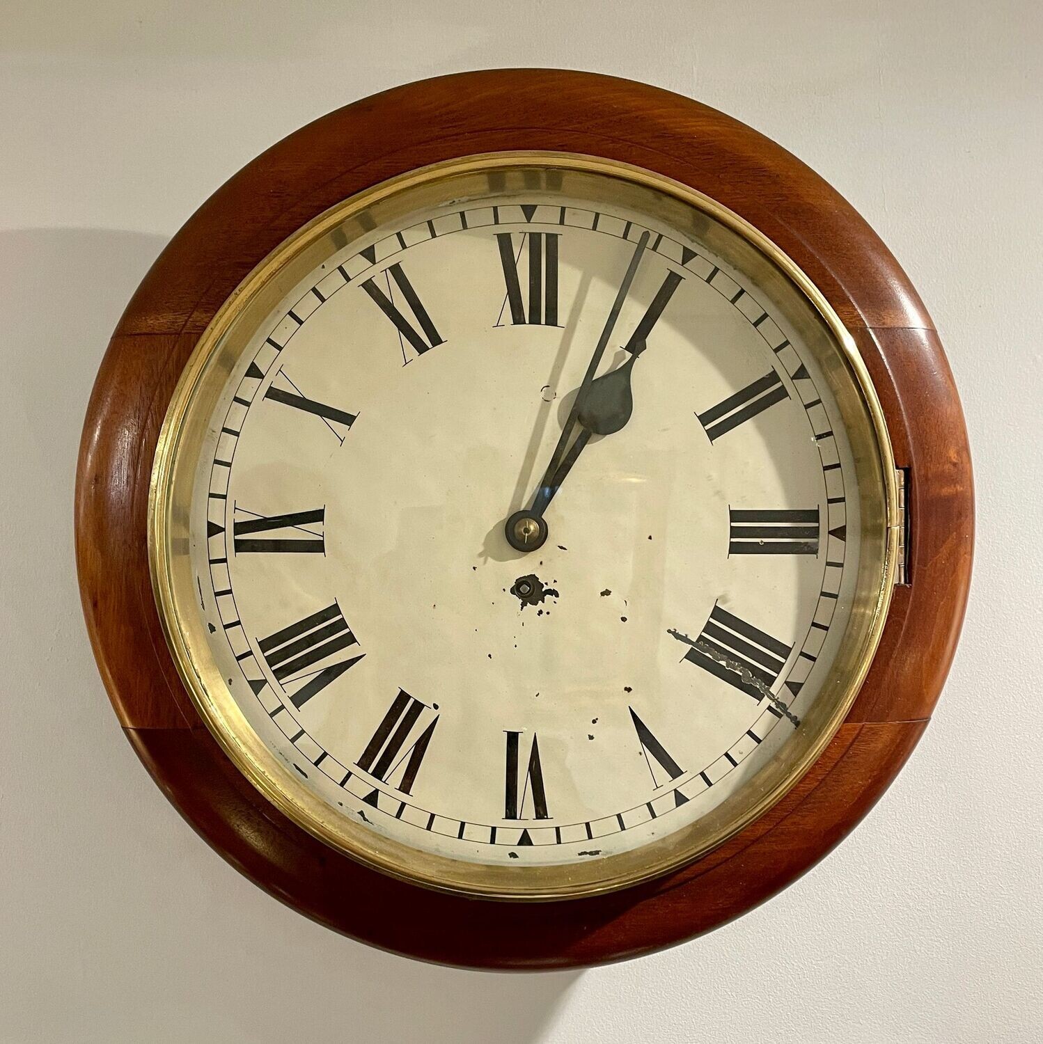 Victorian Mahogany Wall Clock