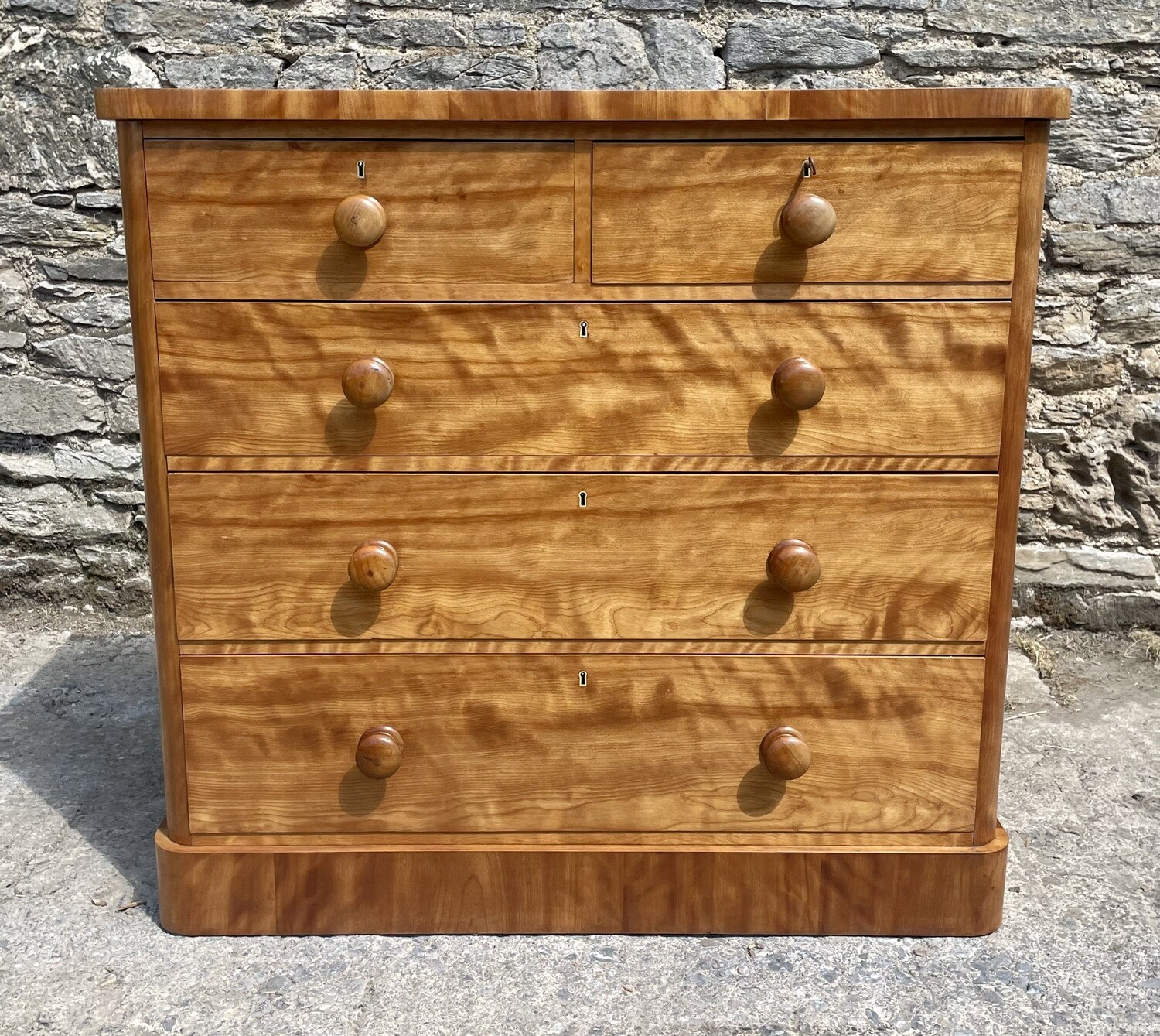 Victorian Satinwood Chest of Drawers