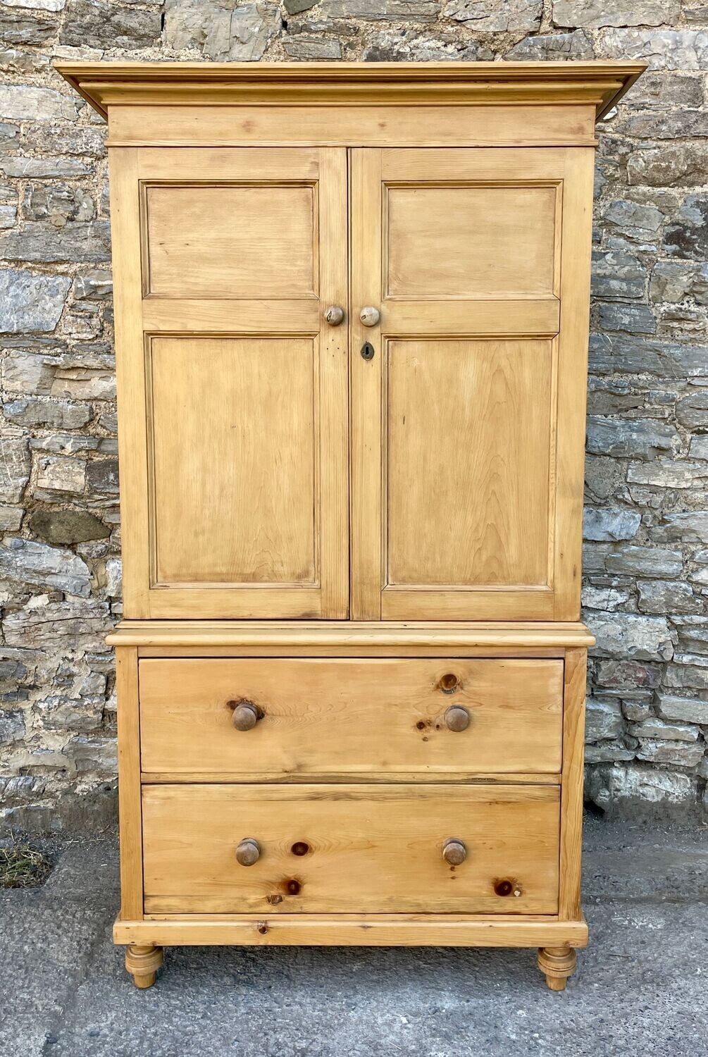 Antique Pine Housekeepers Cupboard
