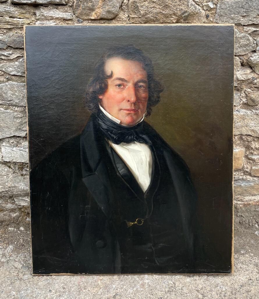 19th Century Oil on Canvas Portrait of a Gentleman