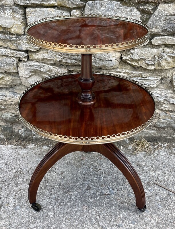 Georgian Mahogany Two Tier Dumb Waiter