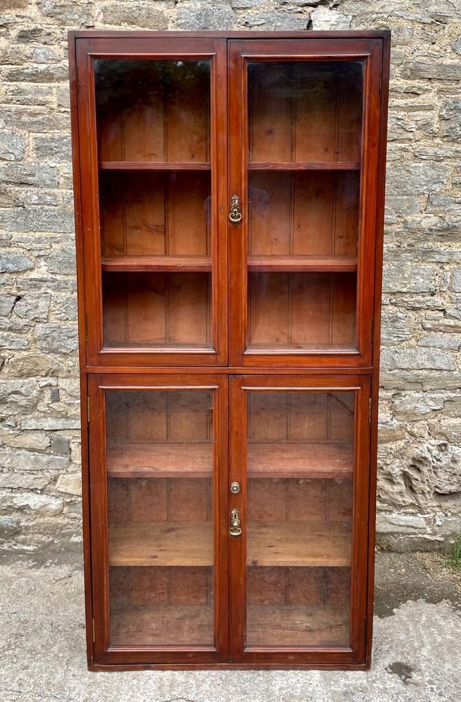 Antique Glazed Bookcase