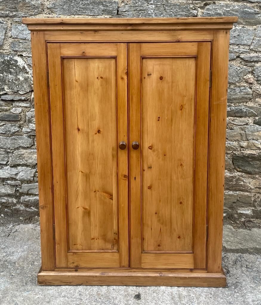 Antique Stripped Pine Cupboard