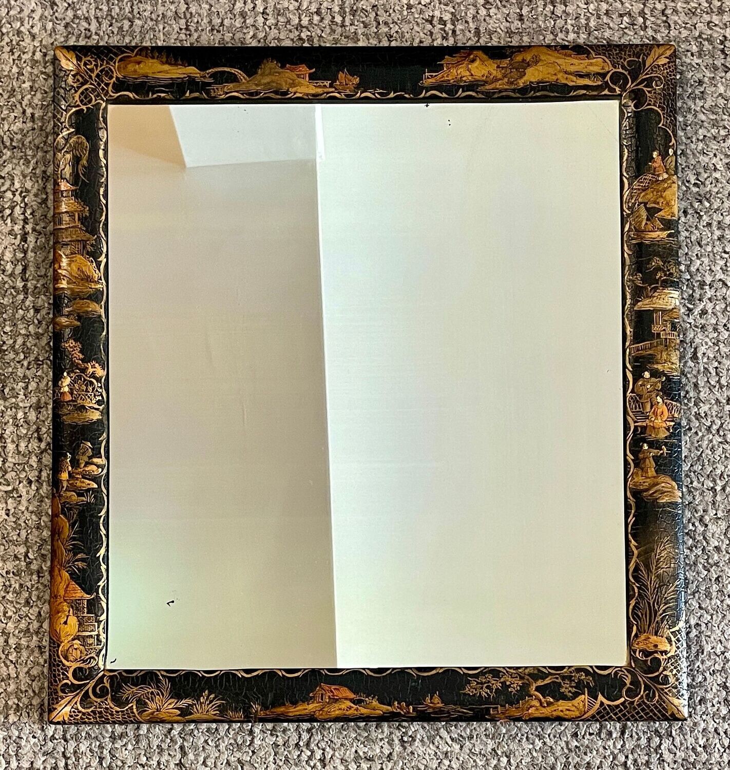 Antique Chinoiserie Wall Mirror