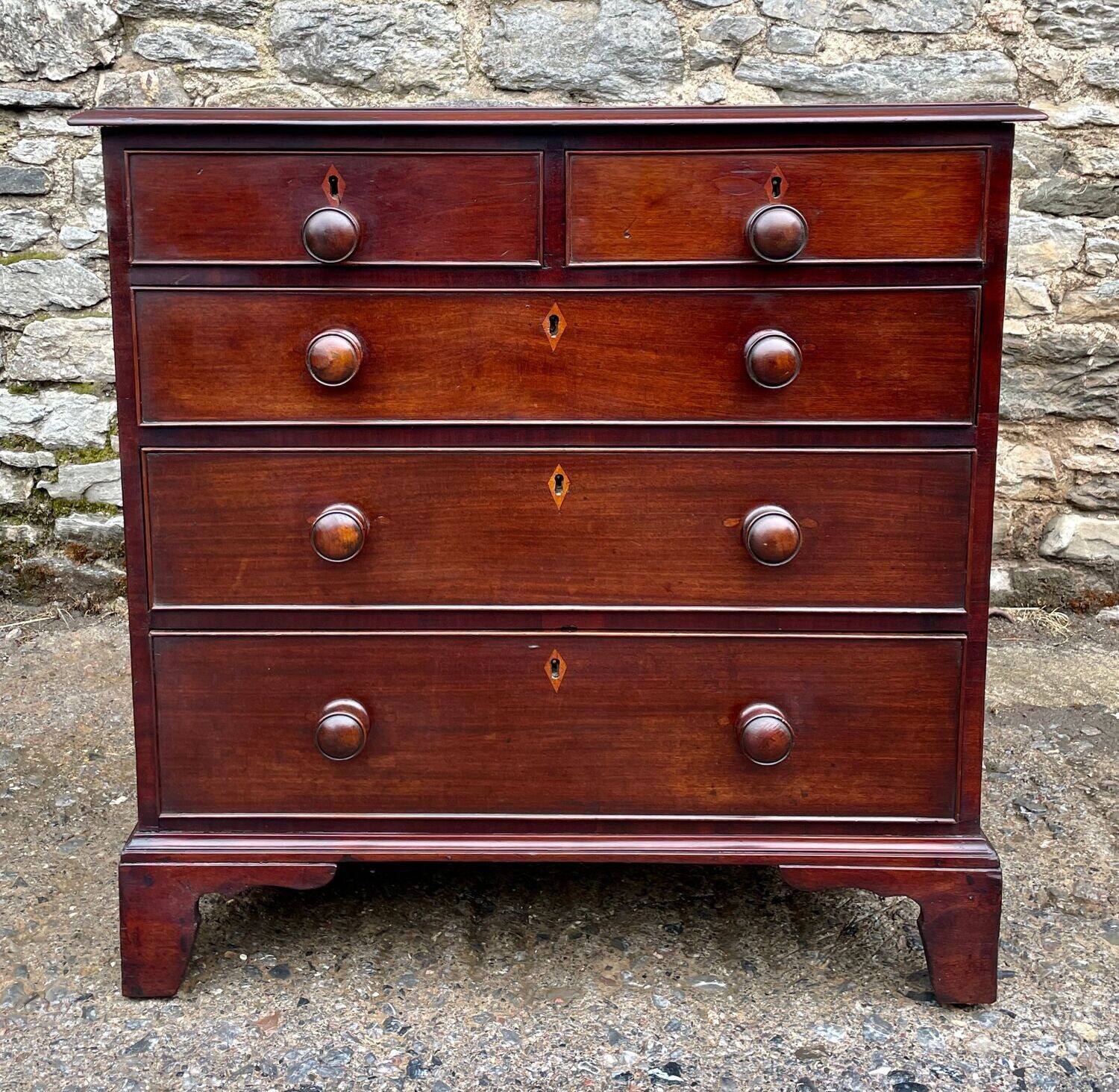 Small Georgian Mahogany Chest of Drawers