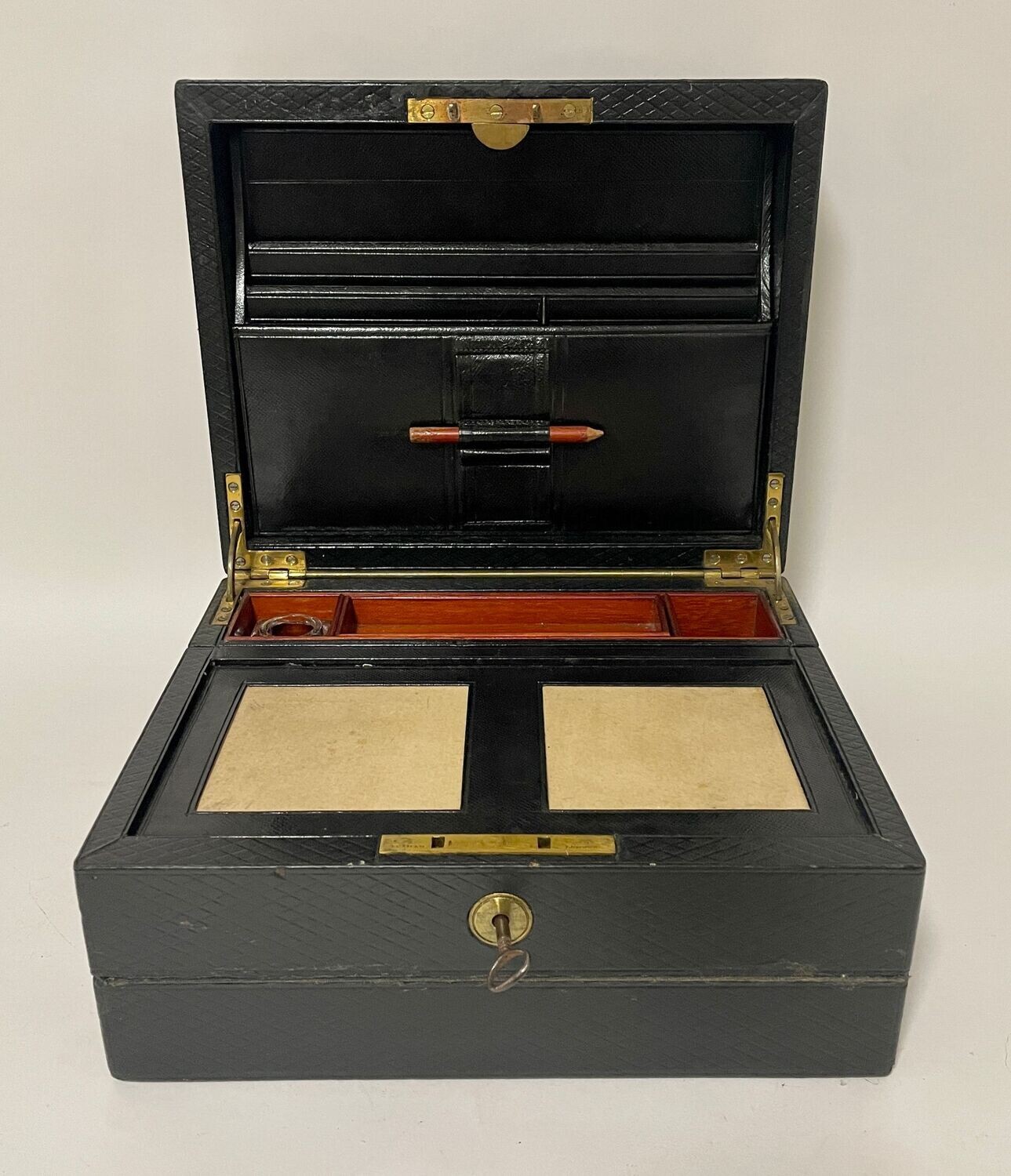 Victorian Leather Writing Box