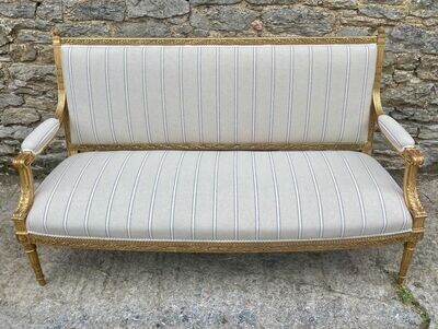 Antique French Giltwood Settee