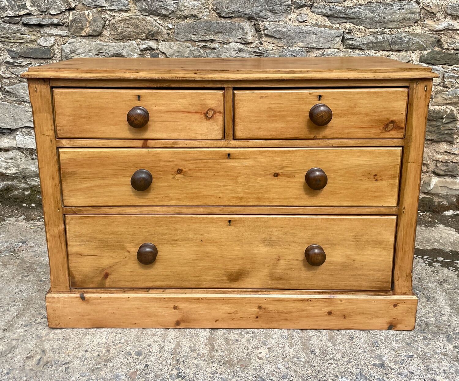 Antique Stripped Pine Chest of Drawers
