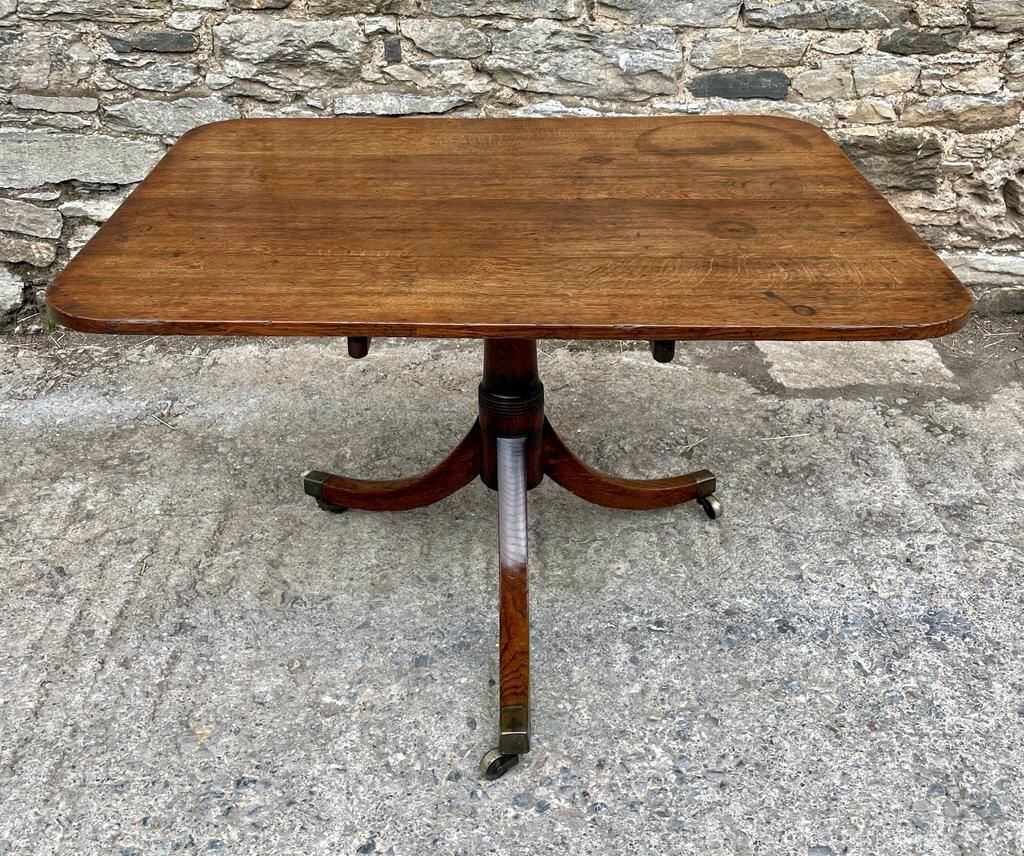 Georgian Oak Tilt Top Breakfast Table