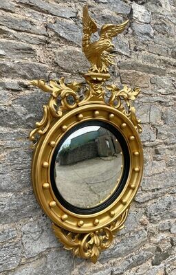 ​Victorian Gilt Convex Mirror
