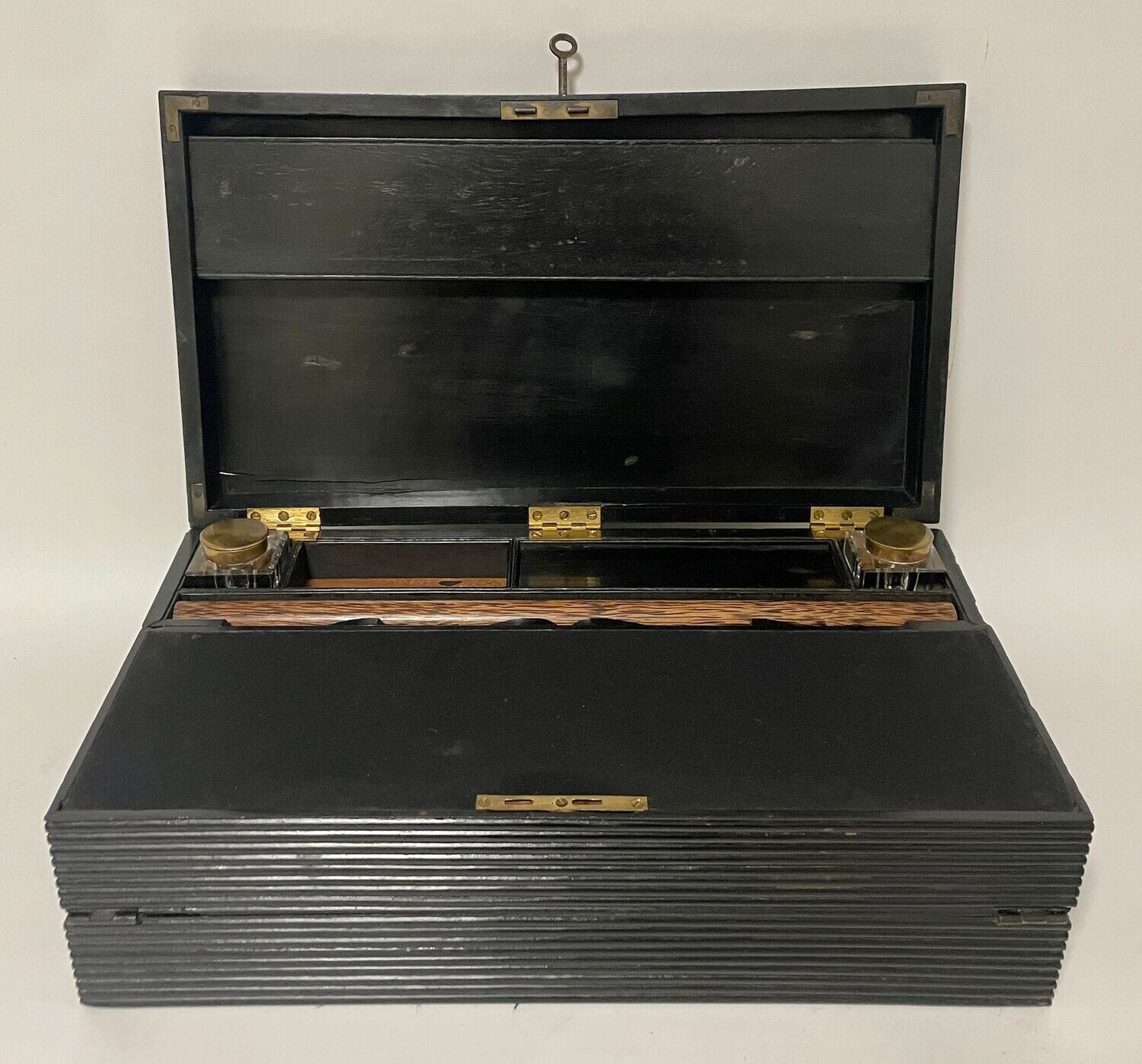Antique Anglo-Indian Ebony Writing Slope​​