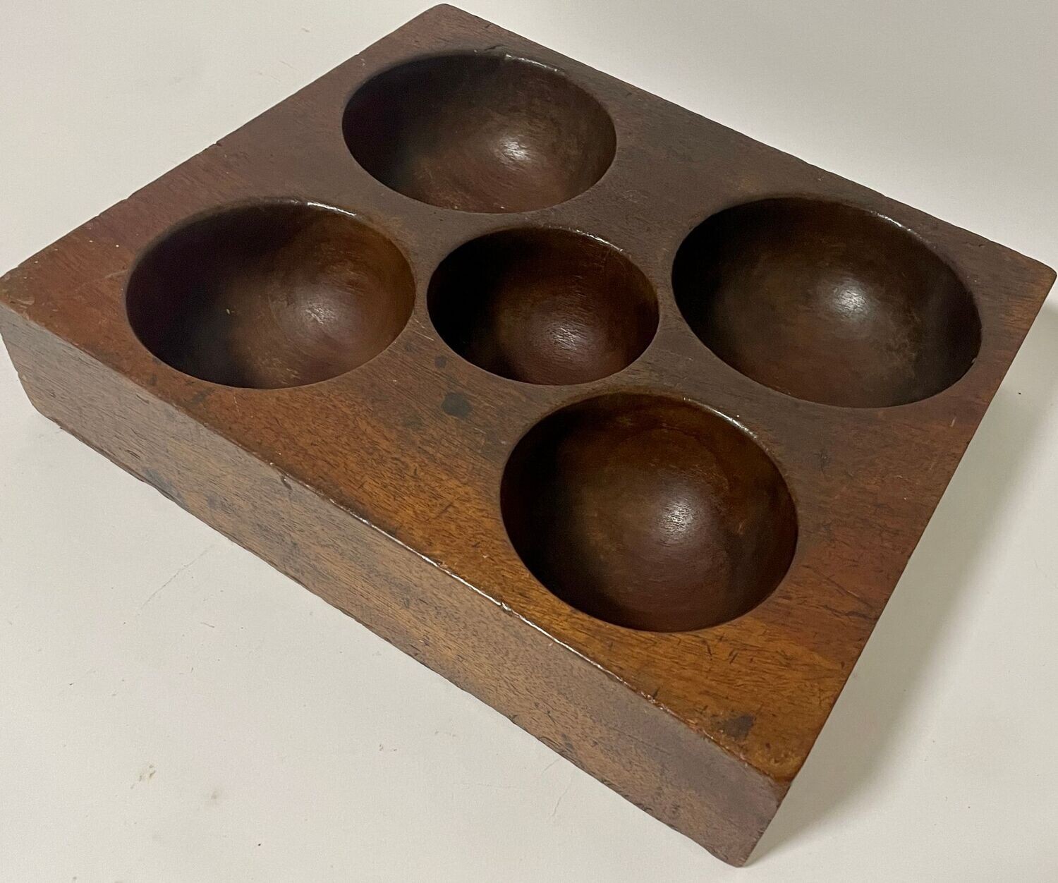 Antique Wooden Coin Tray