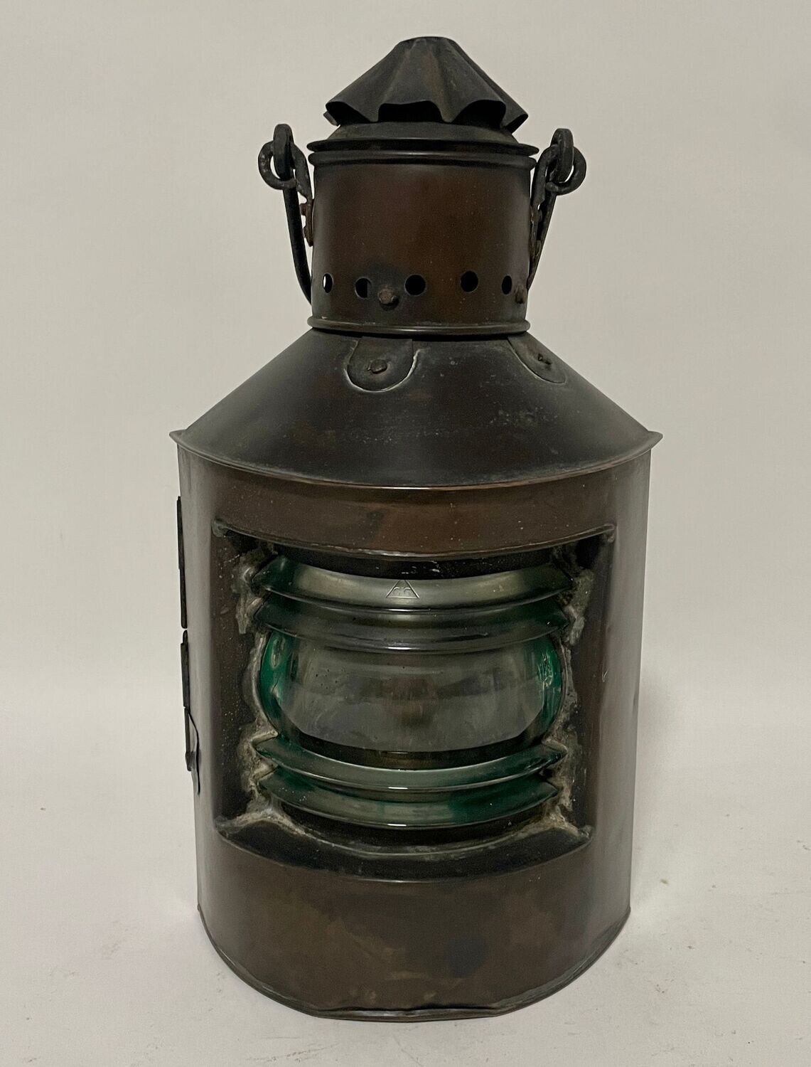 Ships Starboard Lantern with Oil Burner