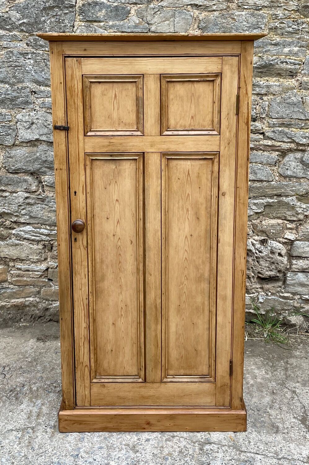 Antique Stripped Pine Larder Cupboard