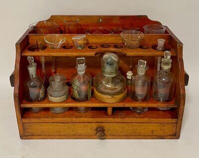 Antique Pine Apothecary Laboratory Stand