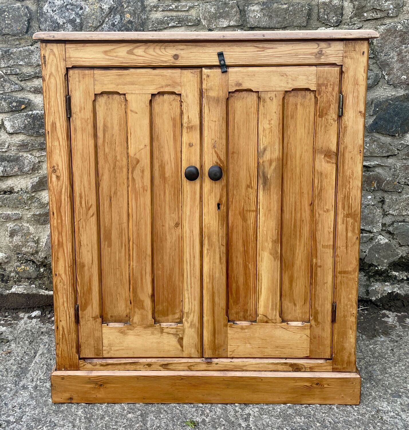 Antique Stripped Pine Cupboard