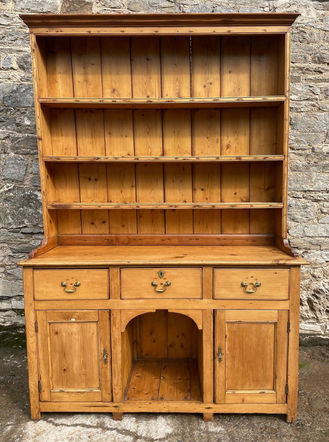 Antique Pine Dog Kennel Dresser