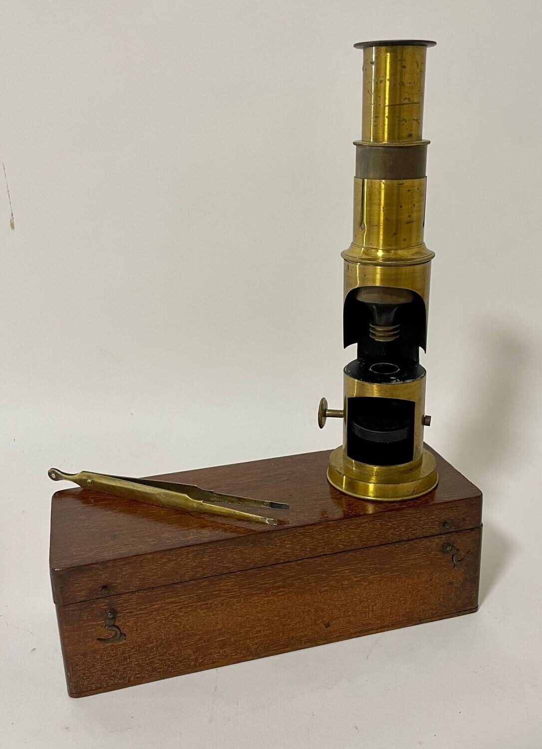 Antique Brass Field Microscope