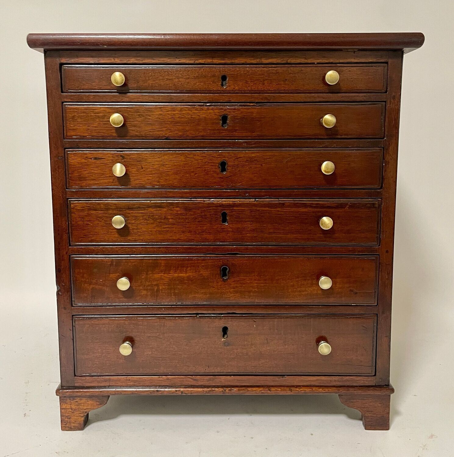 Antique Mahogany Collector's Chest