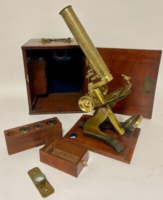 Victorian Brass Bar Limb Microscope