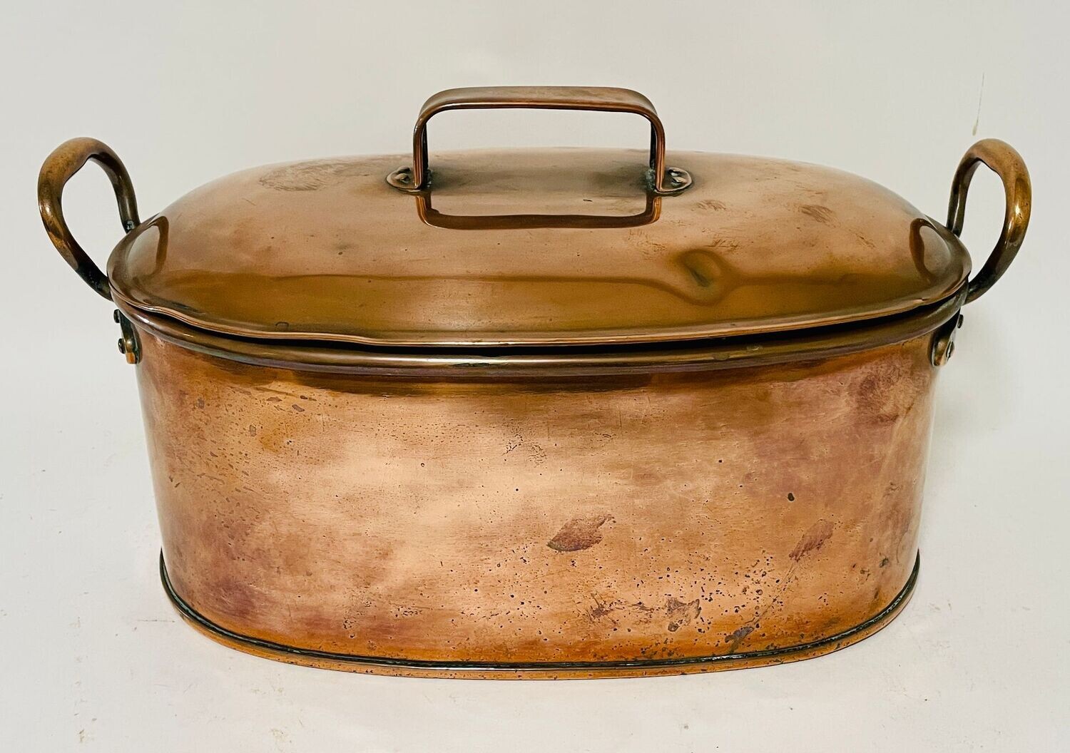 Antique Copper Fish Kettle