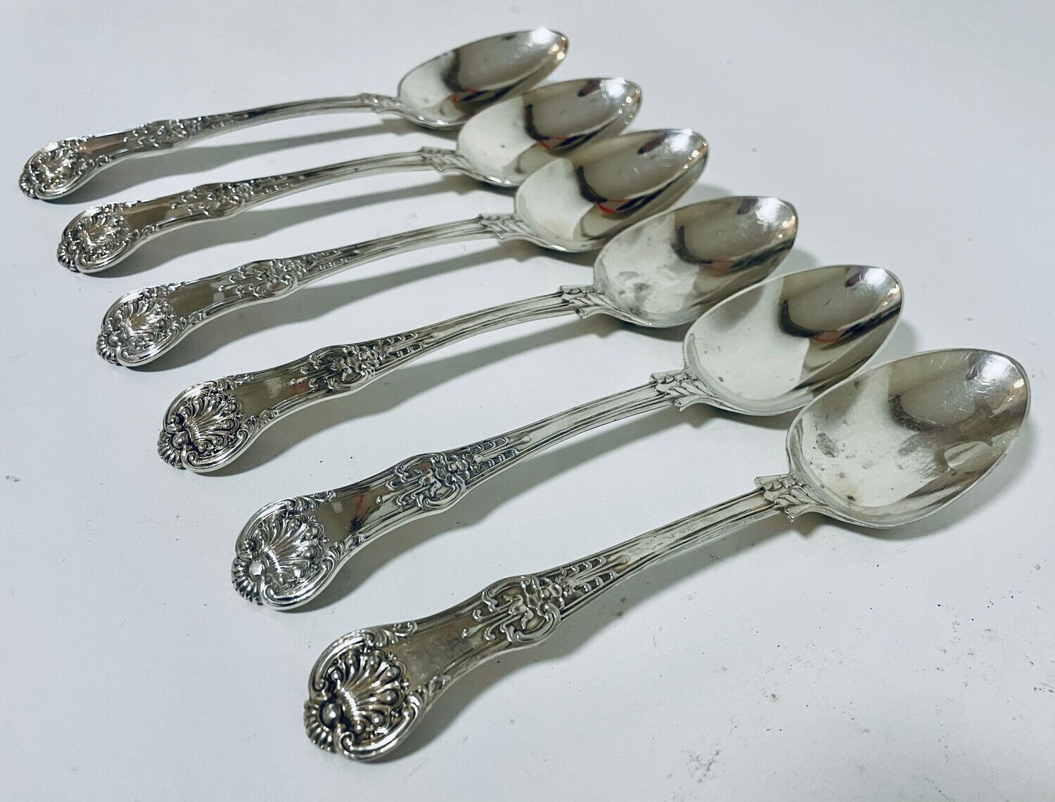 Set of Six Georgian Silver Tablespoons