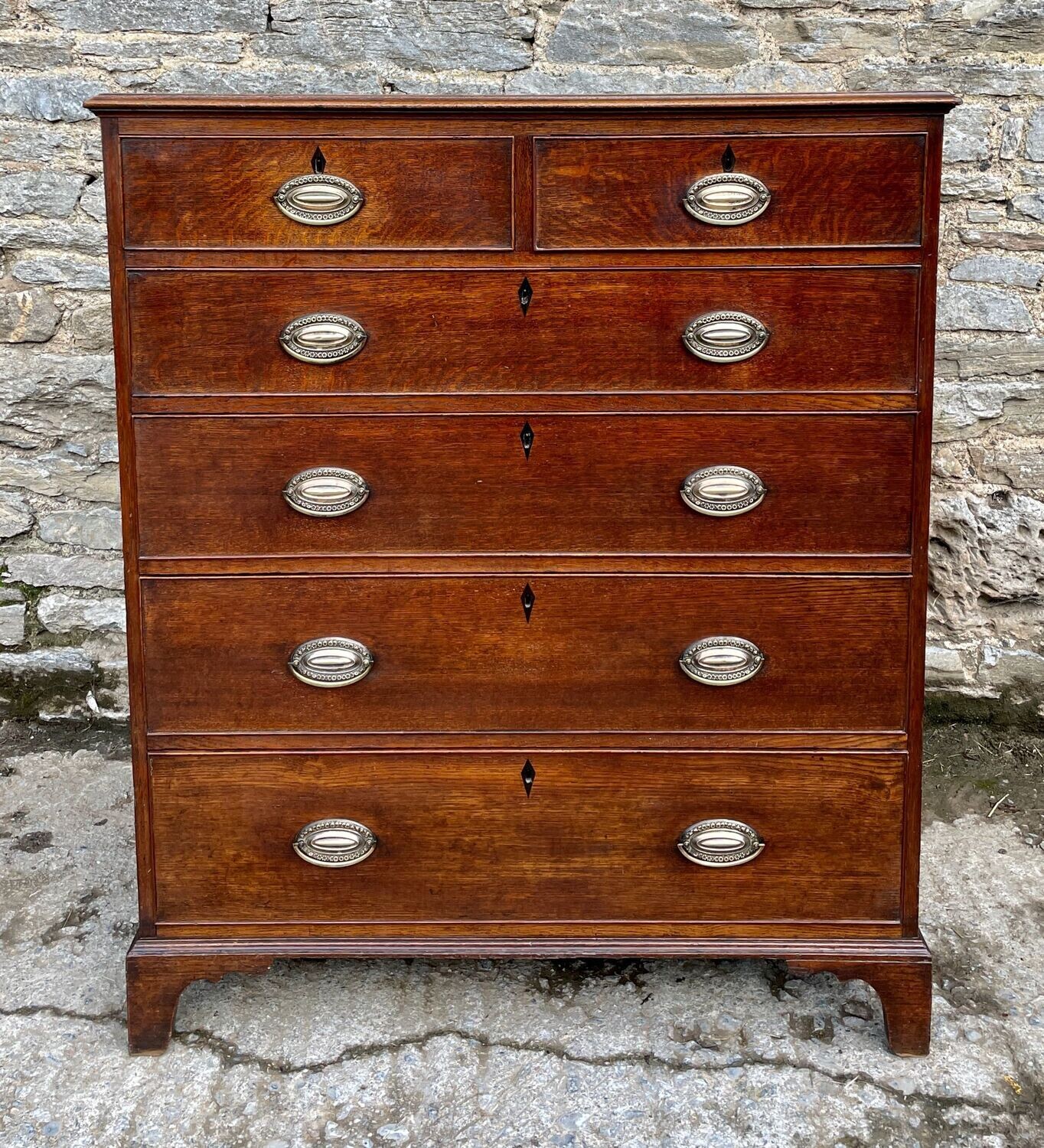 Large Georgian Oak Chest of Drawers