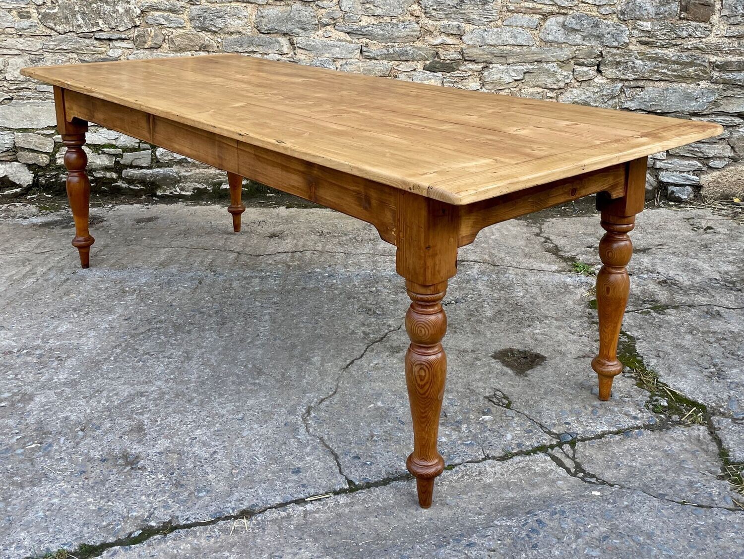 Reclaimed Victorian Pine Farmhouse Table