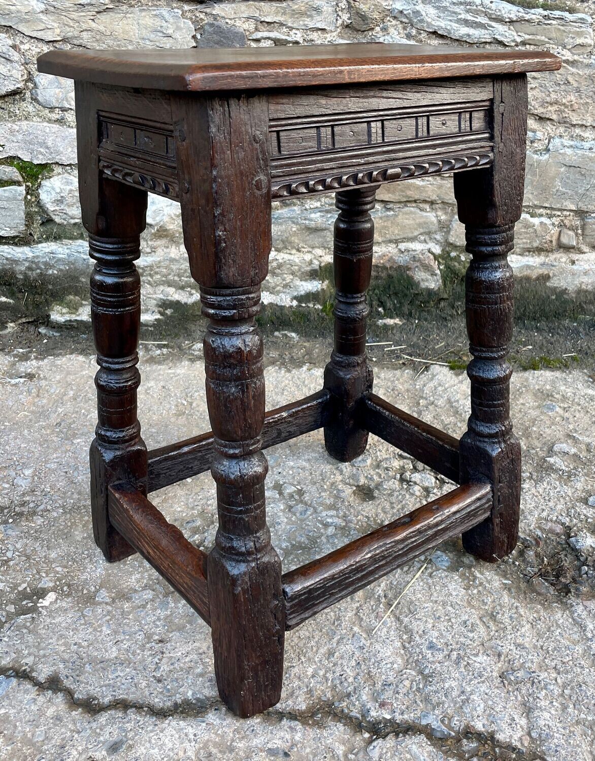 17th Century Oak Joint Stool