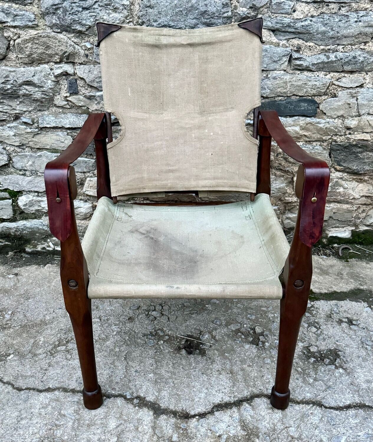 Antique Roorkhee Military Campaign Chair