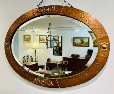 ​Arts and Crafts Copper Mirror