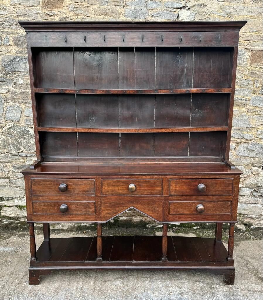 Georgian Oak Potboard Dresser