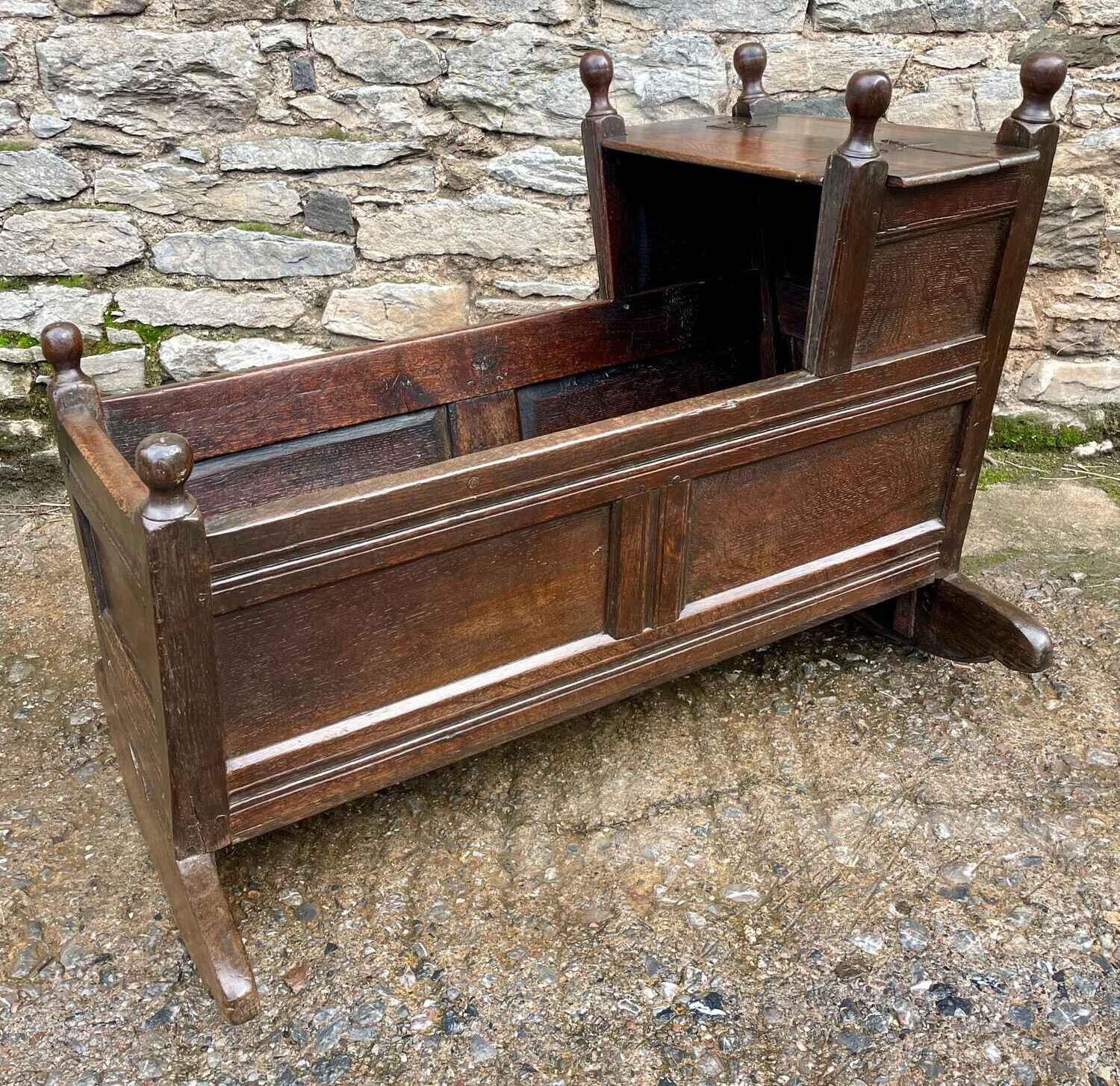 18th Century Oak Cradle