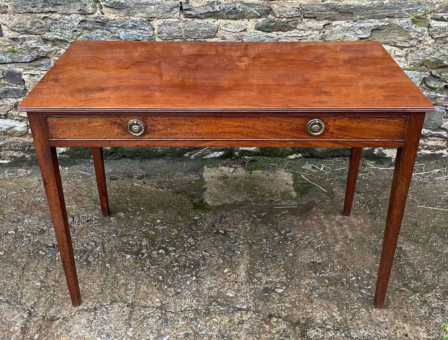 Large Georgian Mahogany Side Table