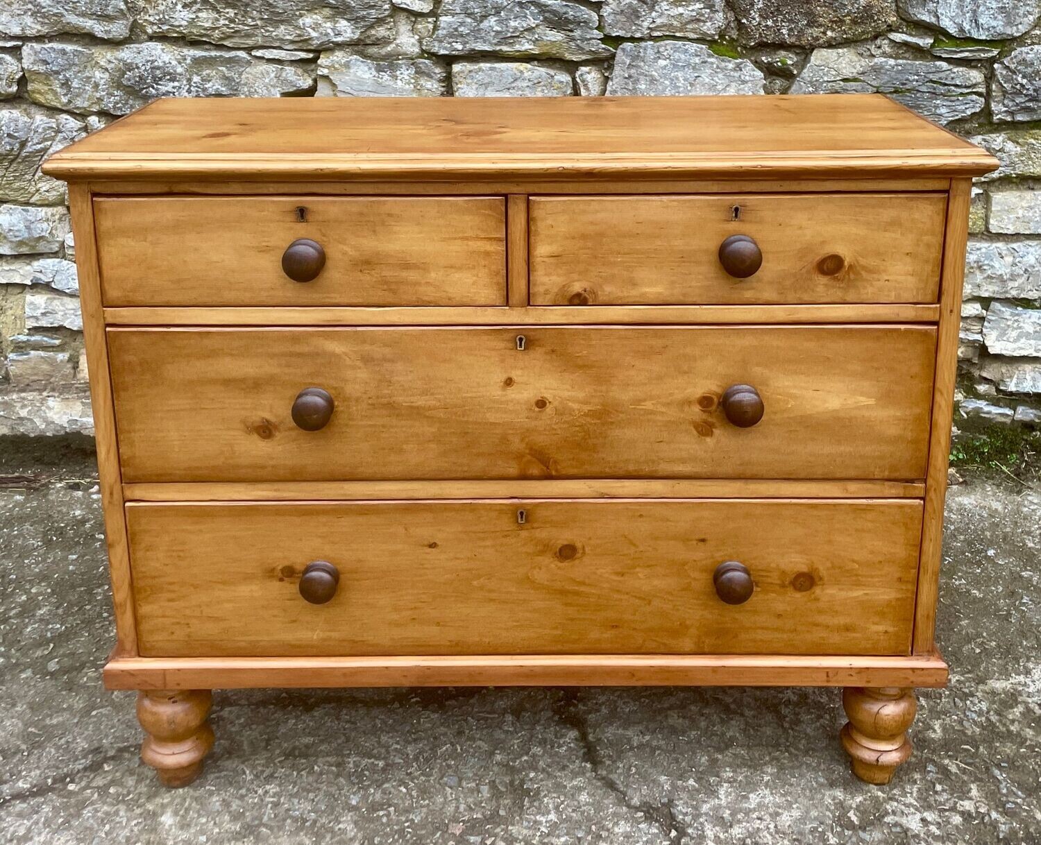 ​Antique Stripped Pine Chest of Drawers