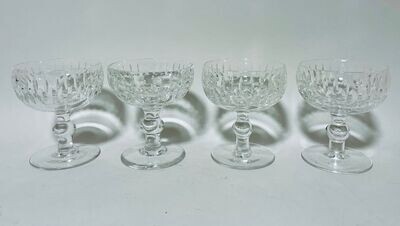 Set of 4 Waterford Crystal Champagne Coupes