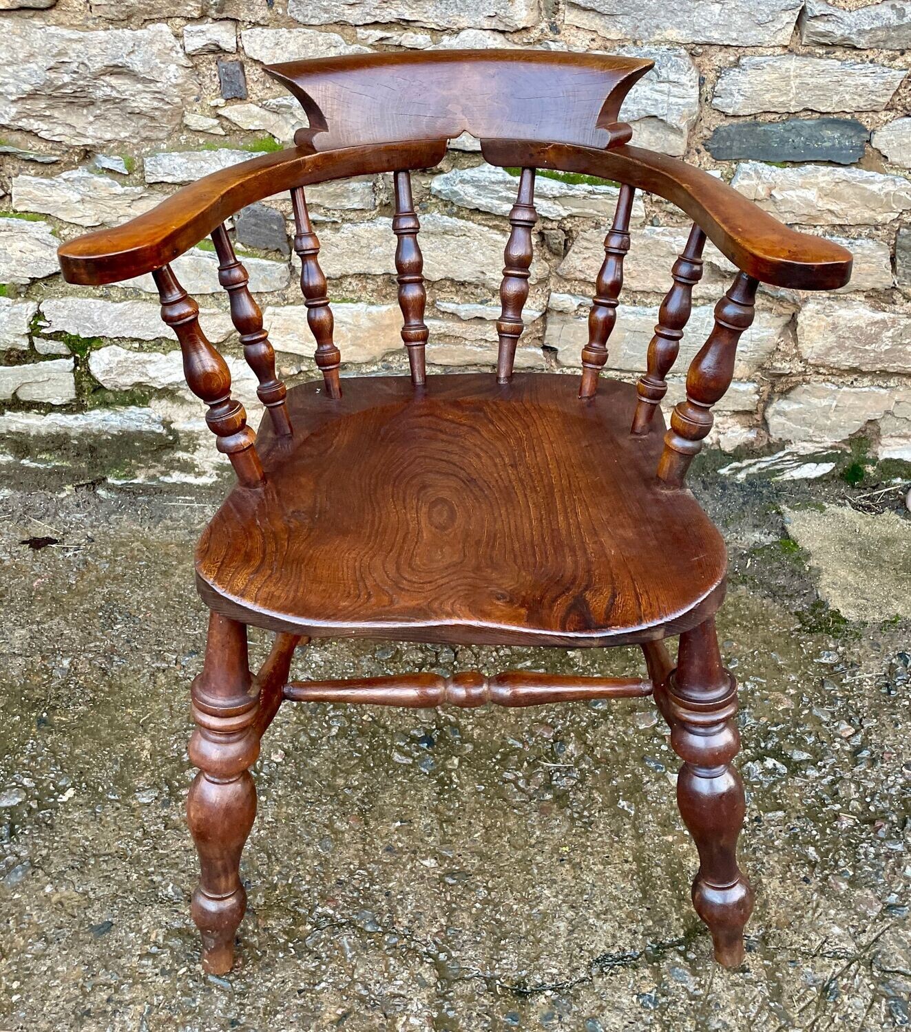 Victorian Elm Seated Captain’s Chair