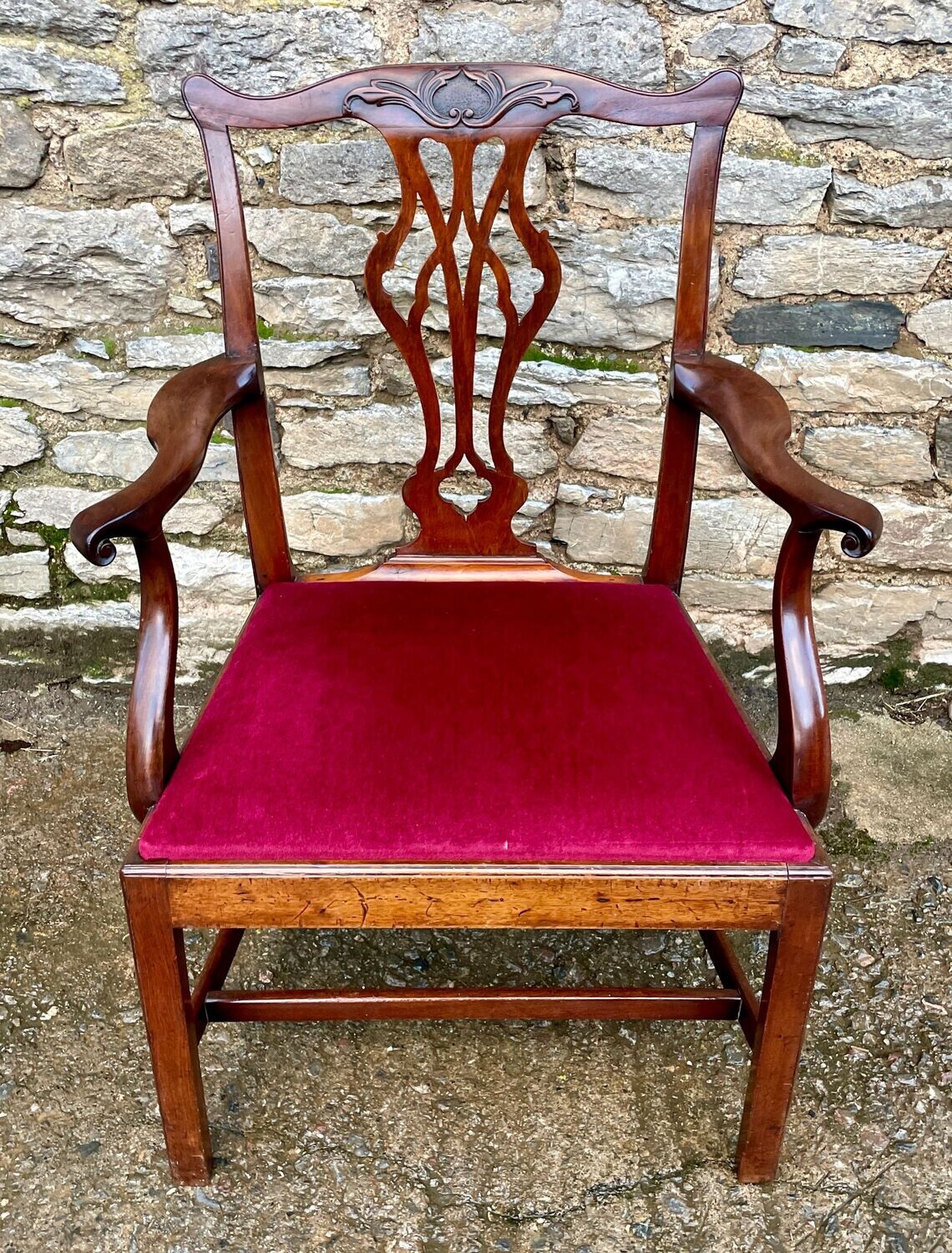 Georgian Mahogany Carver Chair