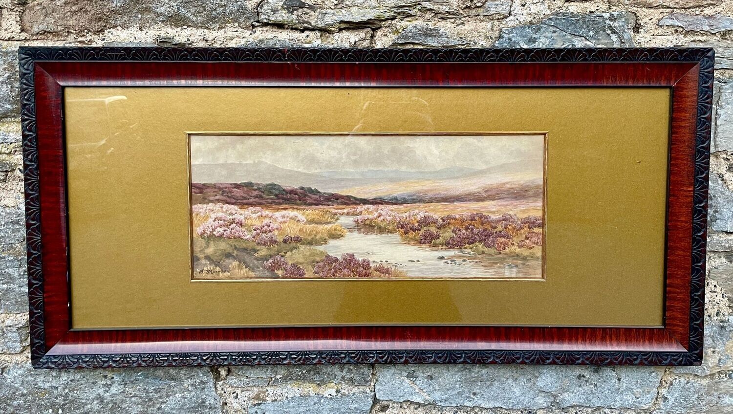 Dartmoor Watercolour signed M J Morrish