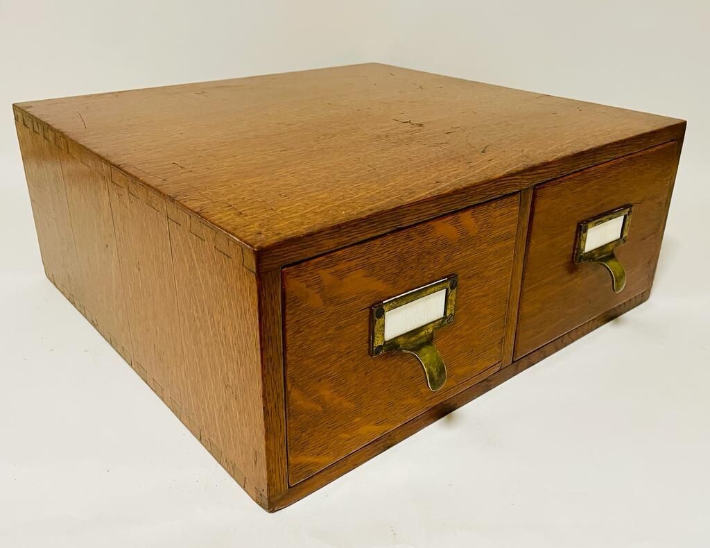 Antique Oak Filing Drawers