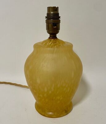 Vintage Mottled Glass Table Lamp