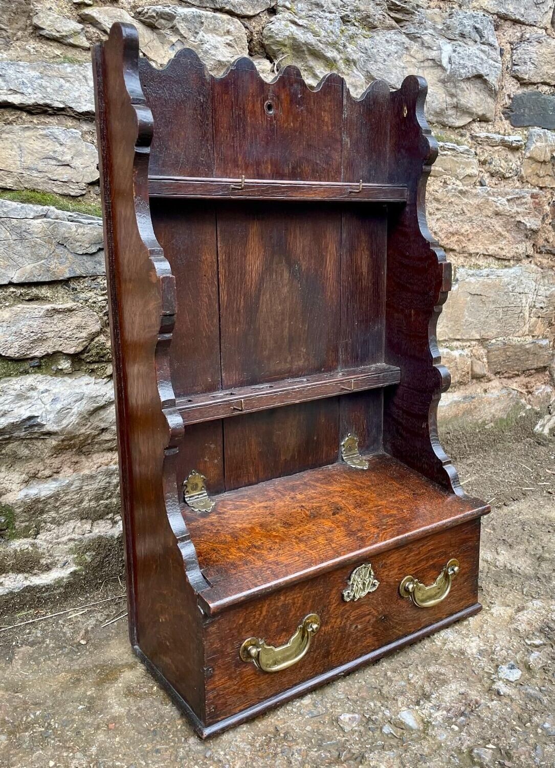Georgian Welsh Oak Spoon Rack