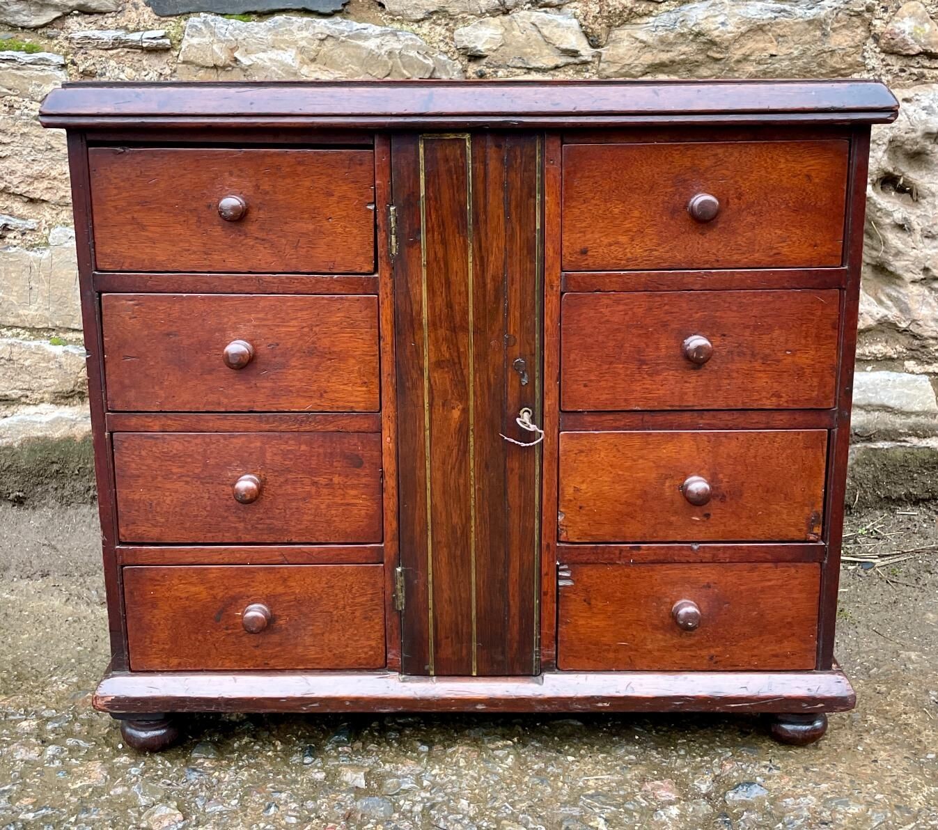 Antique Mahogany Multi-Drawer Chest